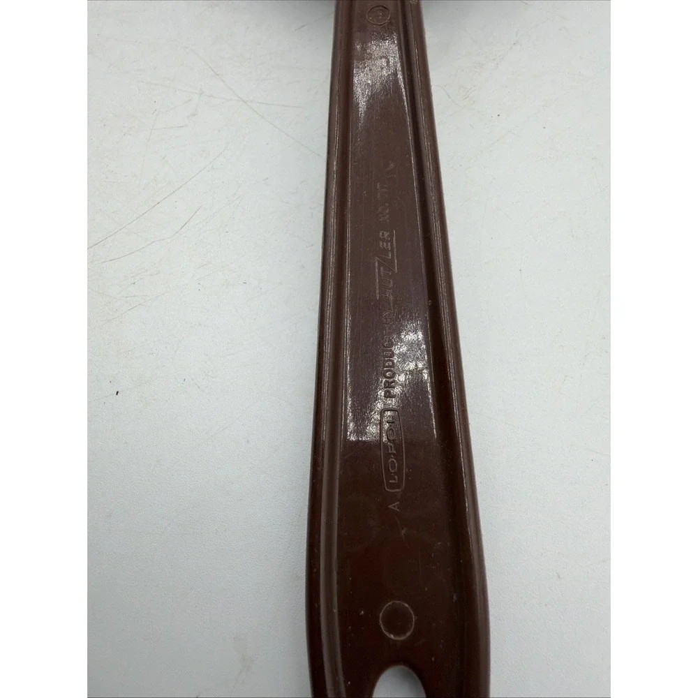 Vintage Lopol Hutzler No 717 Plastic Slotted Spatula Brown